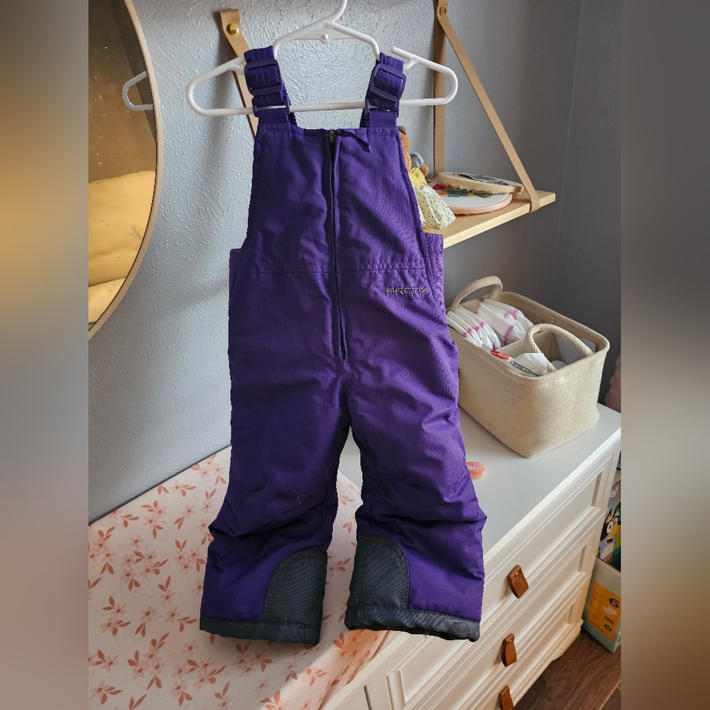 Purple Snow Bib Overalls